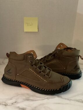 Salkin leather high-top trail bots